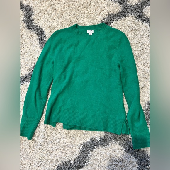 J. Crew Sweaters - J.Crew Green Crewneck Sweater- Size Large